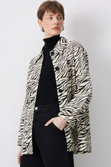 Zebra Patterned Jacket