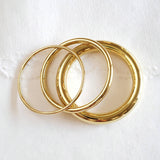 Brass Simplicity Bangle Set