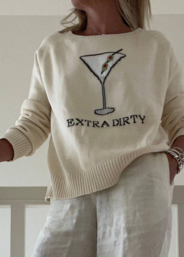 Dirty Martini Cocktail Sweater