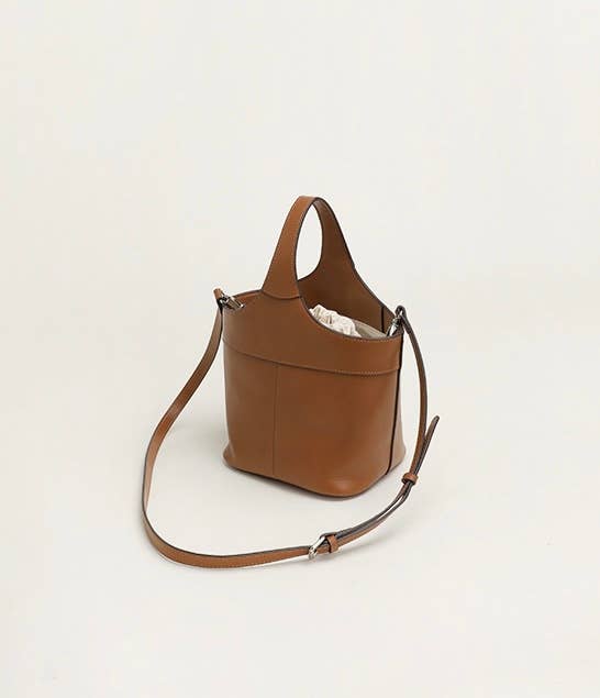 Leather Bucket Bag