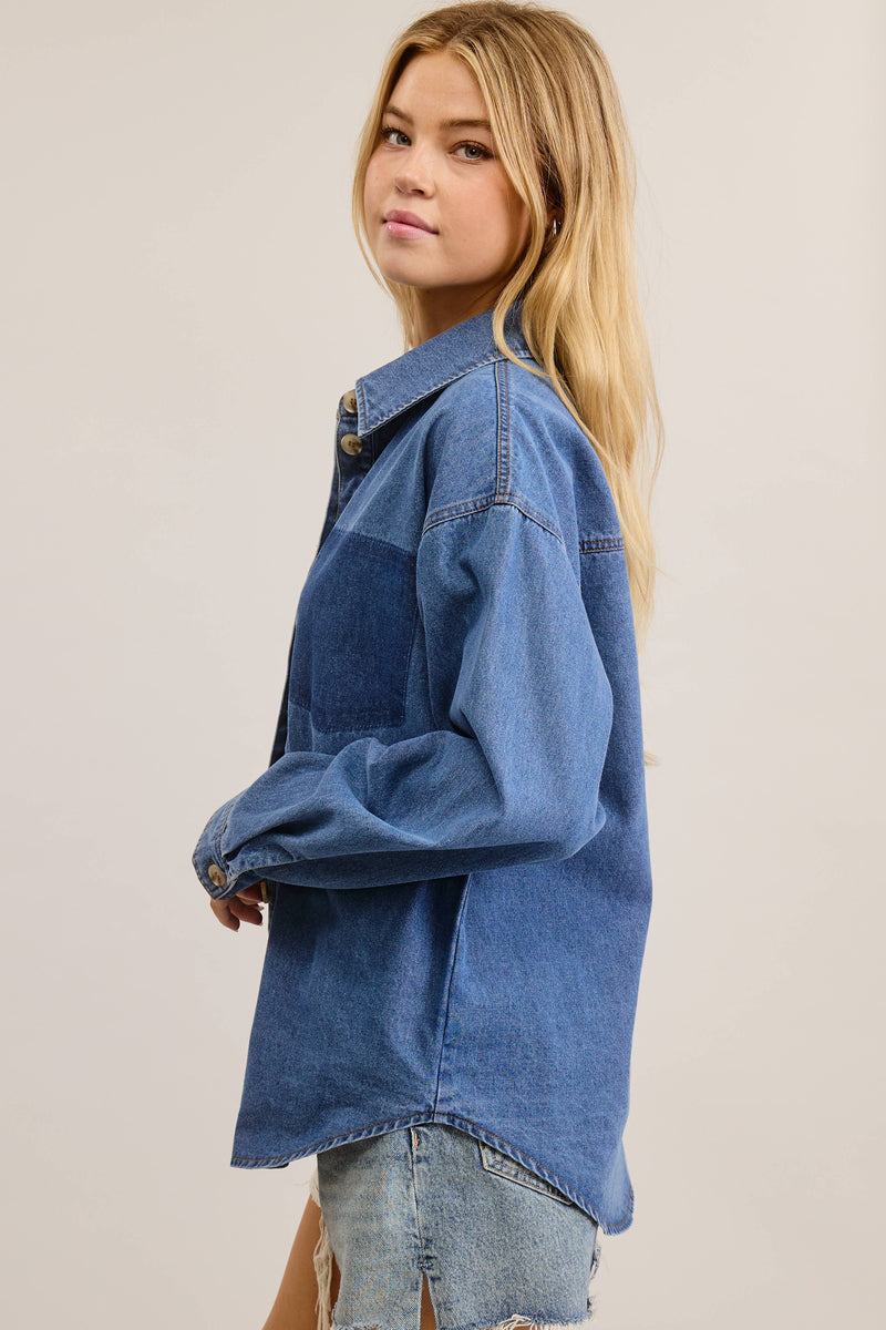 Button Down Denim Shirt