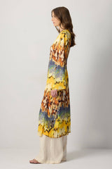 Boho Tie-Dye Longline Kimono Jacket