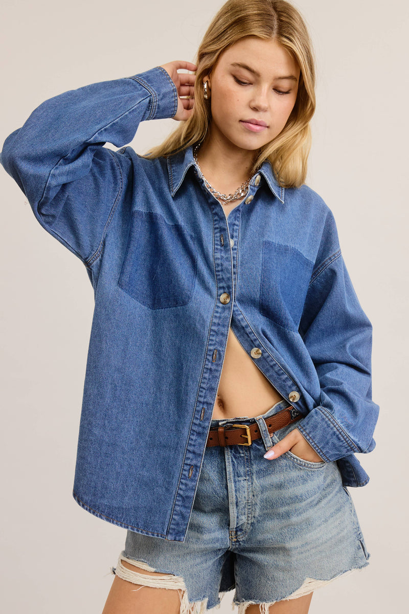 Button Down Denim Shirt