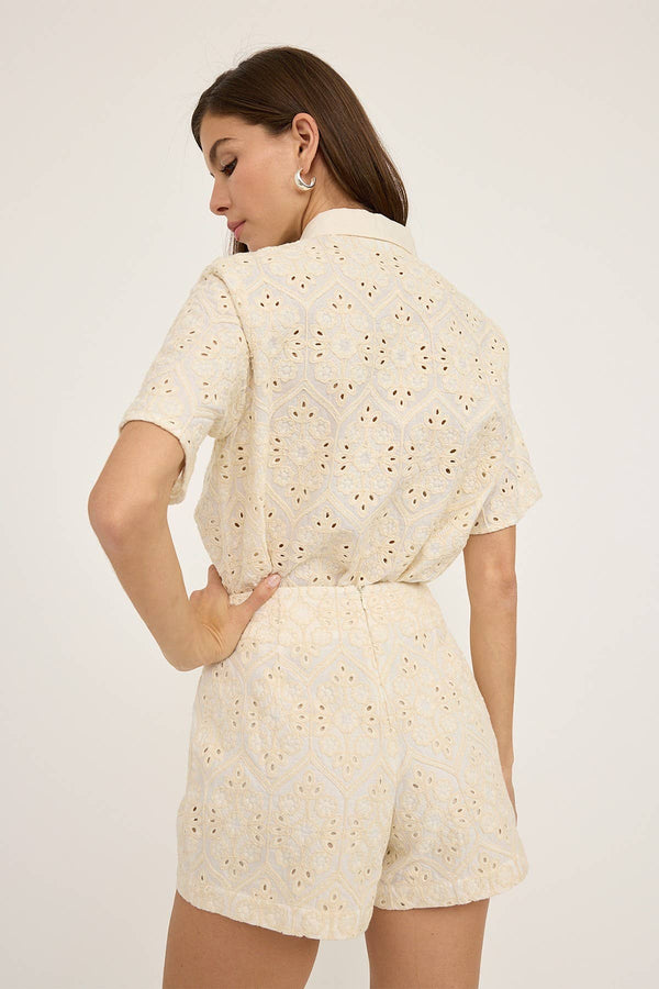 Eyelet Skort
