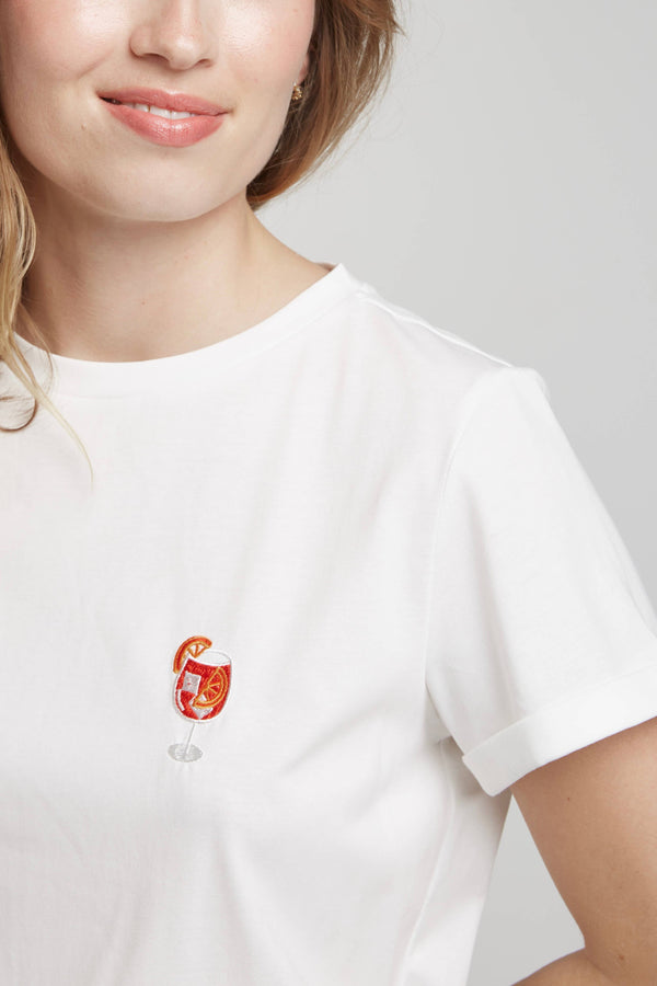 Embroidered Aperol T-shirt
