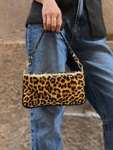 Juli Leopard Print Leather Arm & Crossbody Bag