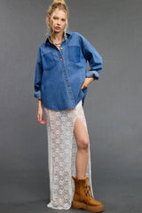 Button Down Denim Shirt