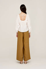 Jessie Long Line Linen Pant