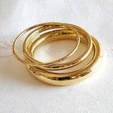 Brass Simplicity Bangle Set