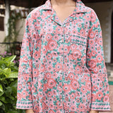 Women's Block Printed Pajama Set