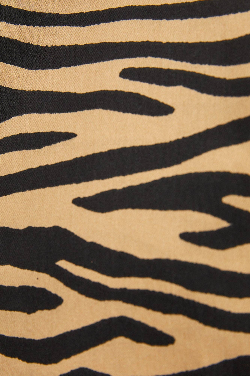 Zebra Patterned Trenchcoat