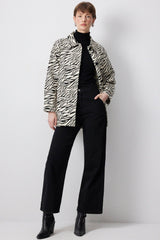 Zebra Patterned Jacket