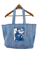 Reversible Quilted Block Printed Beach Bag