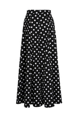 Polka Dot Printed Flare Wide Leg Pants