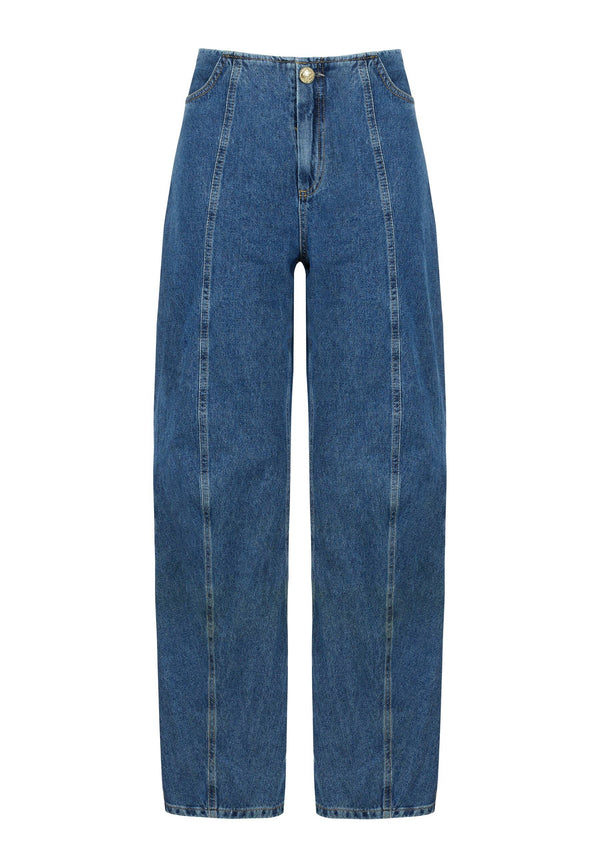 High-Waist Balloon Jeans