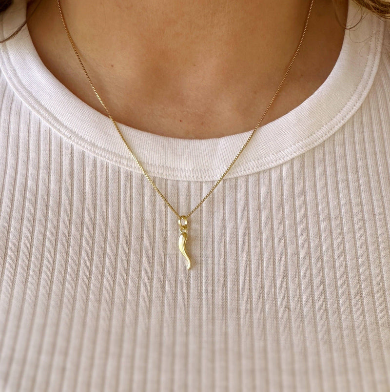 Italian Horn Necklace