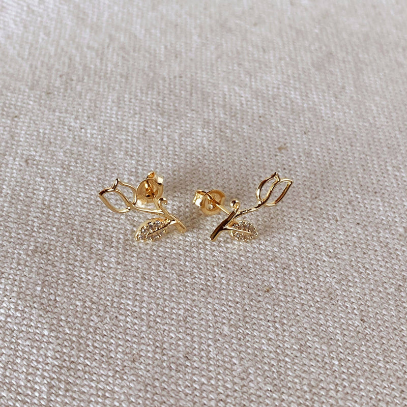 Tulip Stud Earrings