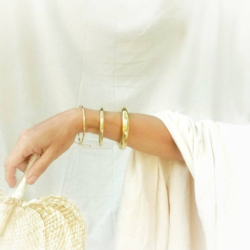 Brass Simplicity Bangle Set