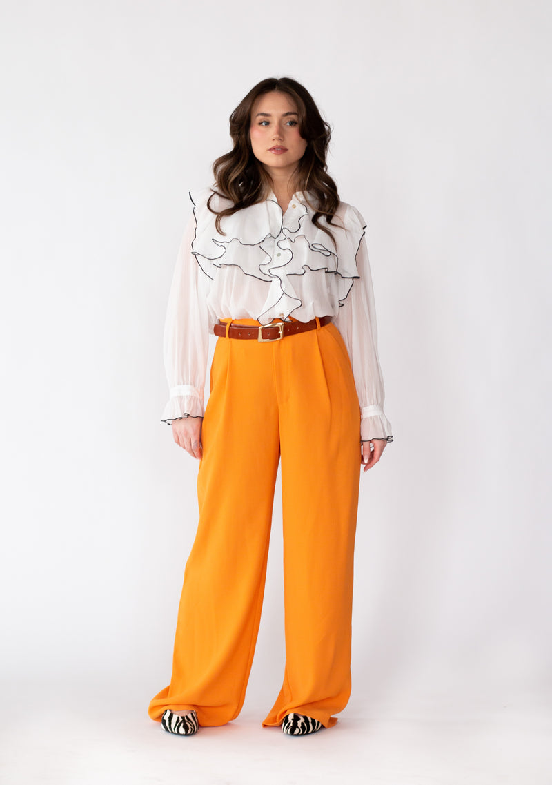 High waisted trousers